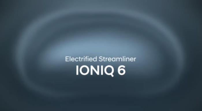 현대자동차 Ioniq 6(Streamliner 티져) 티져 공개