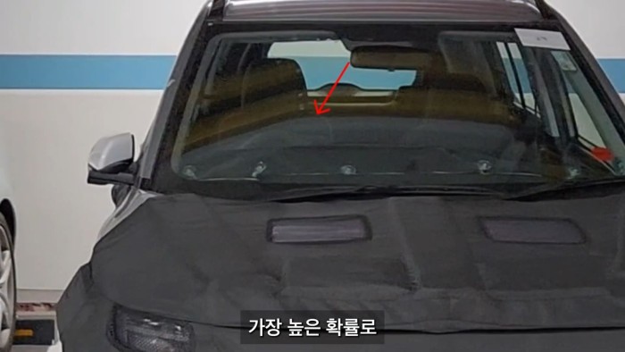 Película de camuflaje de SUV compacto Hyundai similar en tamaño a Casper, que parece un tipo de exportación