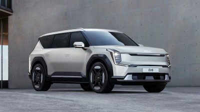 기아, EV9 양산형 디자인 공개... E-GMP 기반 대형 전동화 SUV