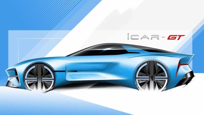 체리 iCAR GT 공식 스케치
