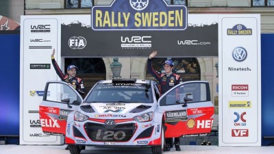 현대차 WRC팀 스웨덴 랠리 2위 등극