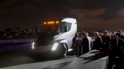 테슬라 세미 트럭 가속성능 영상